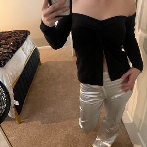 Black Off-Shoulder Top Abercrombie